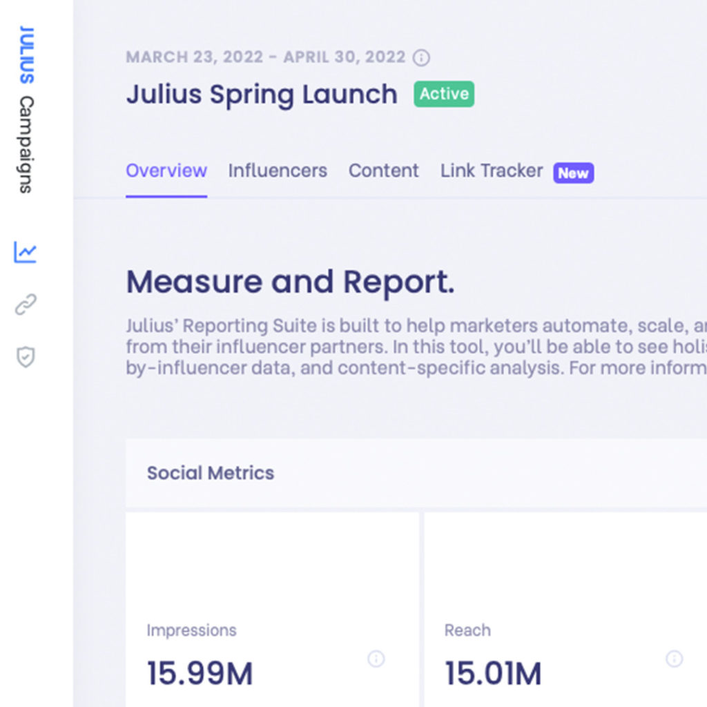 Julius - Campaign Dashboard